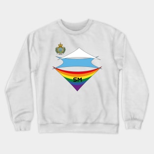 San Marino  pride flag Crewneck Sweatshirt